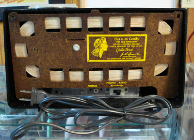 RCA 4X522 Black Chrome Golden Throat Radio 1957