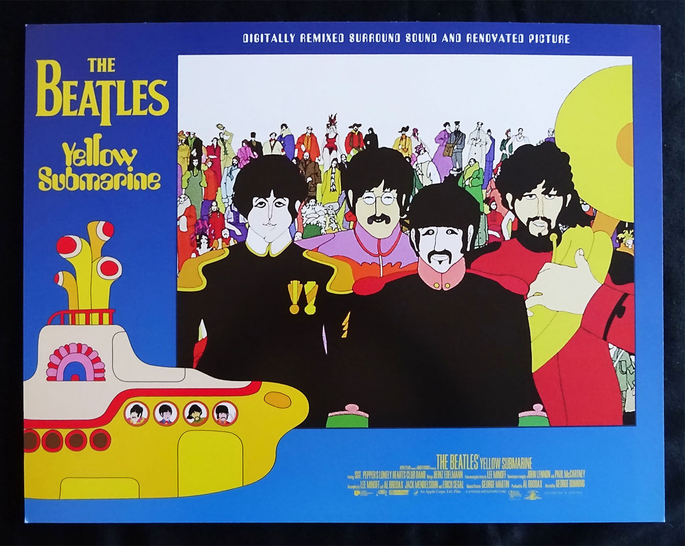 The Beatles Yellow Submarine Set Of 8 Lobby Cards (1999