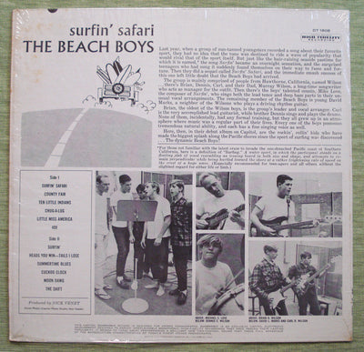 The Beach Boys Surfin' Safari Vinyl LP 33rpm DT1808