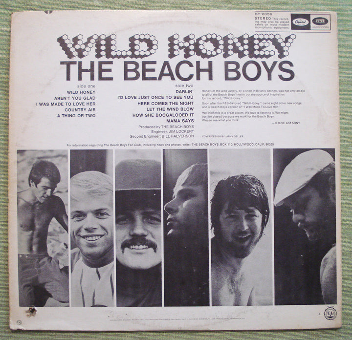 UK orig.◼️WILD HONEY THE BEACH BOYS Wild Honey (The Beach Boys song) - Wikipedia