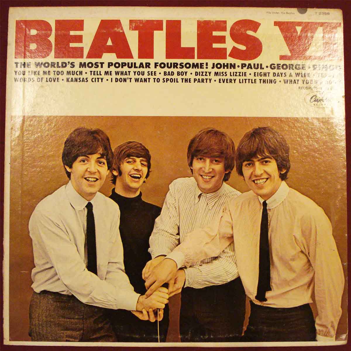 Beatles VI (Mono) (1965) Vinyl LP 33rpm T2538