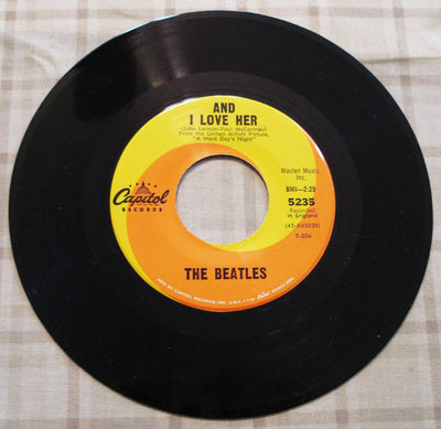 The Beatles And I Love Her-If I Fell (1964) Vinyl Single 45rpm 5235