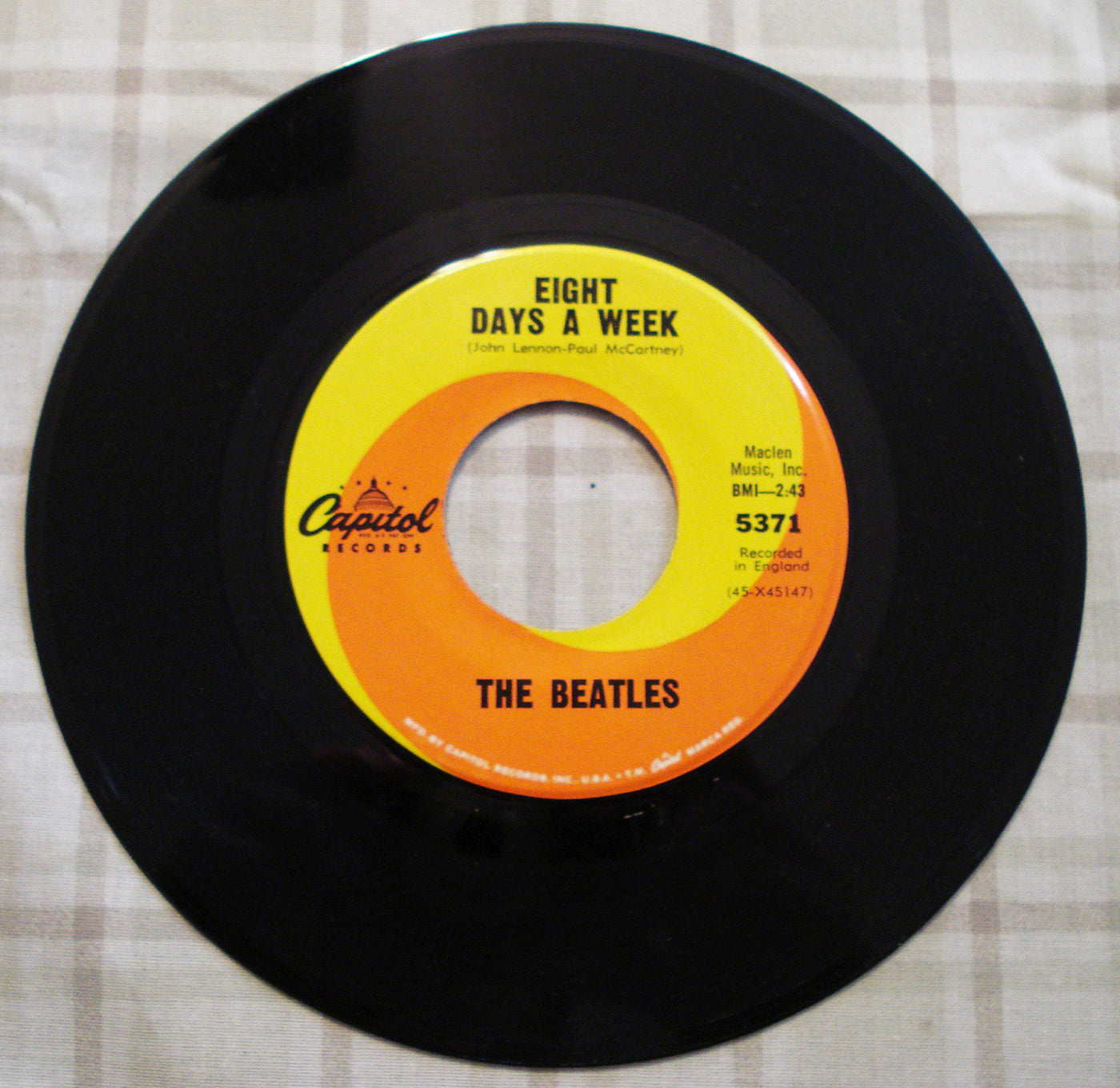 The Beatles Eight Days A Week-I Don't Want To Spoil The Party (1964) Vinyl Single 45rpm 5371