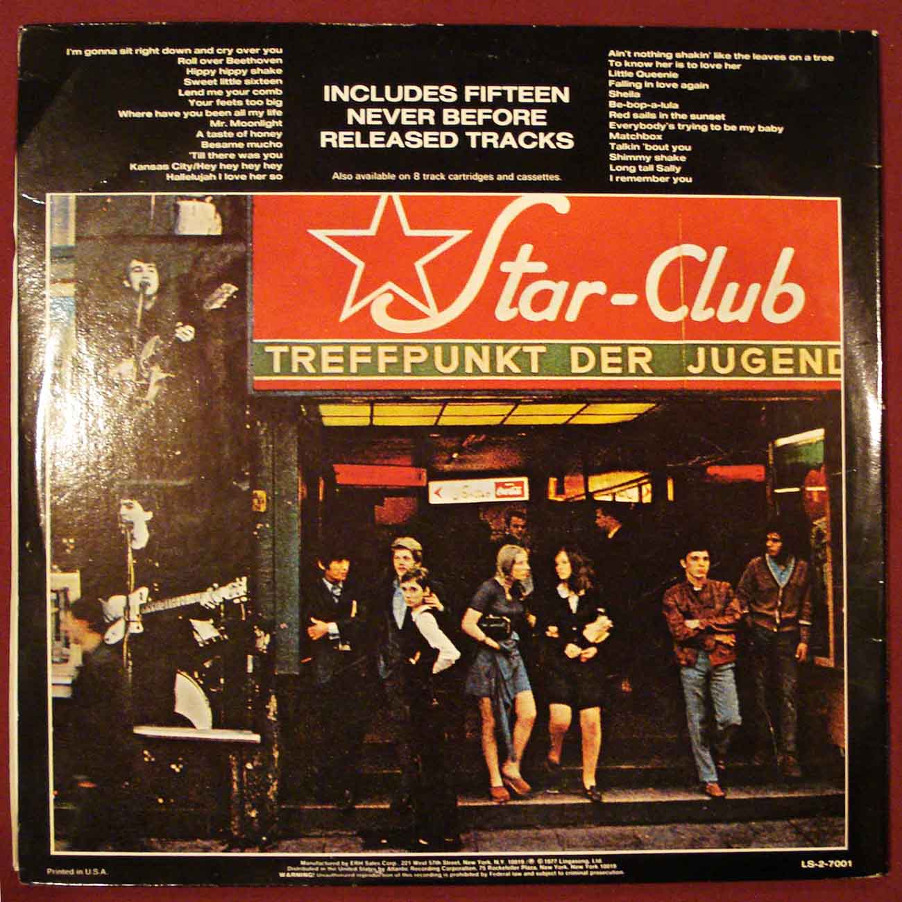 The Beatles - Live At The Star-Club Hamburg Germany 1962 (1977) Vinyl LP 33rpm LS-2-7001