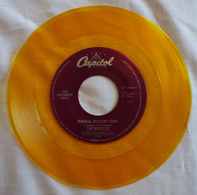 The Beatles Magical Mystery Tour-Fool On The Hill Yellow Jukebox Vinyl Single 45rpm S7-18890