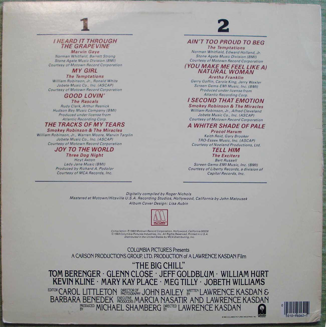 The Big Chill Motion Picture Soundtrack (1983) Vinyl LP 33rpm 6062ML