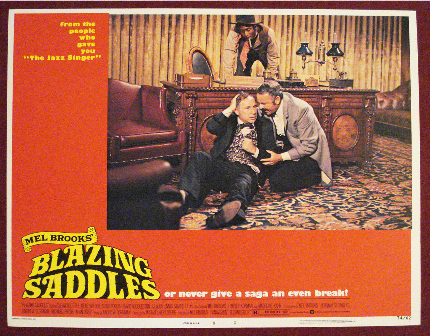 Blazing Saddles (1974) Lobby Card (Fine condition) Mel Brooks, Gene Wilder, Cleavon Little (set of 8)