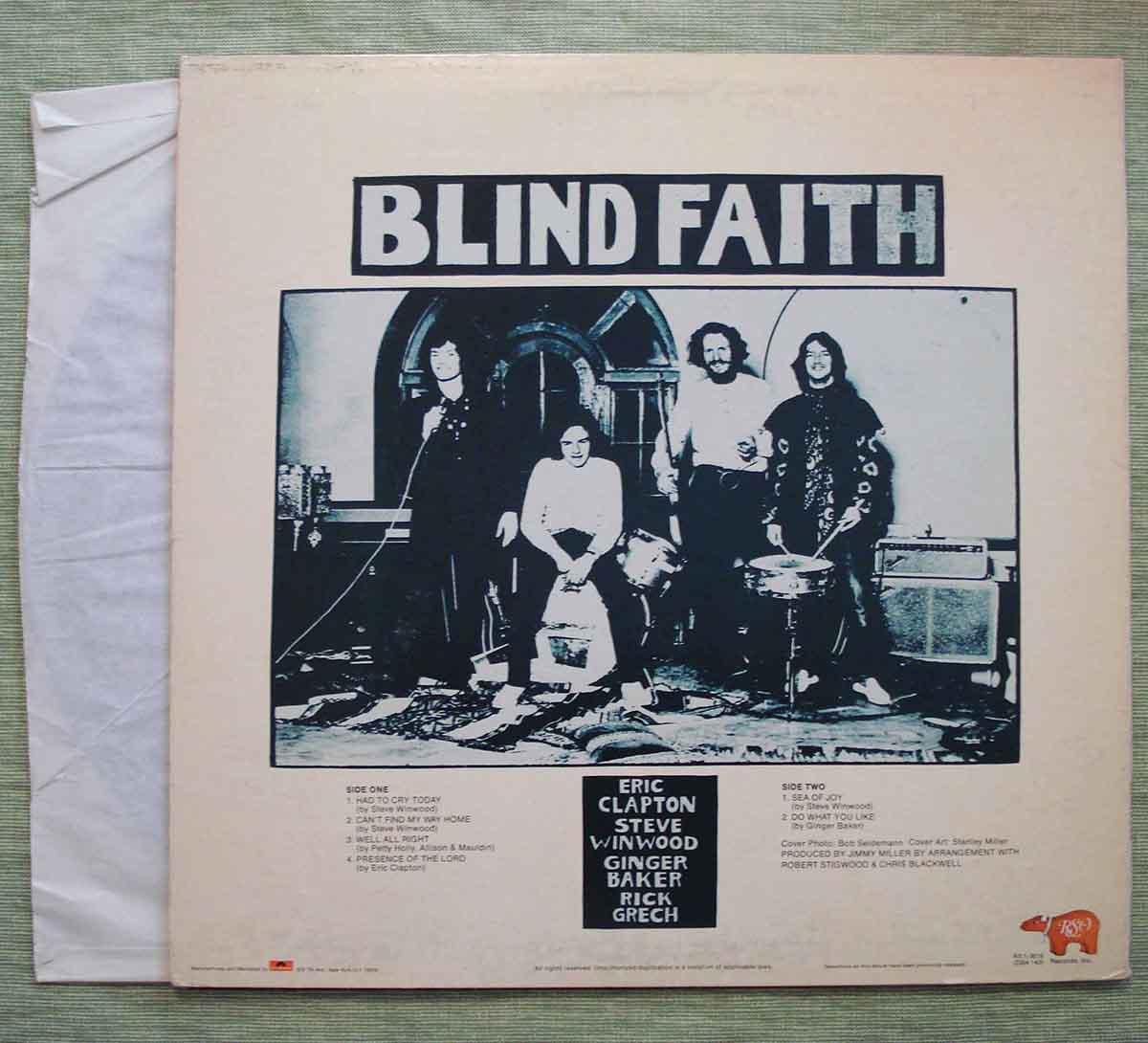 Blind Faith - Self Titled Album (1969) Vinyl LP 33rpm RS-1-3016