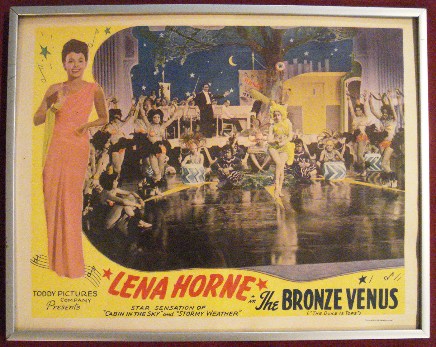The Bronze Venus aka The Duke Is Tops (1938) Framed Lobby Card (Fine condition) Lena Horne