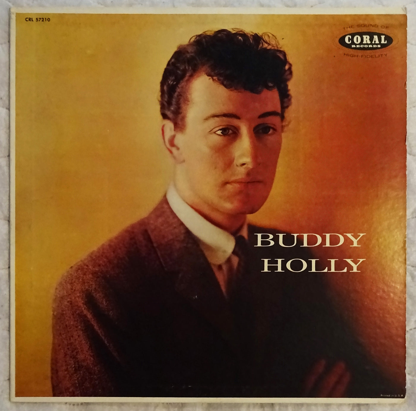 Buddy Holly Self Titled Album Vinyl Record 33rpm CRL 57210
