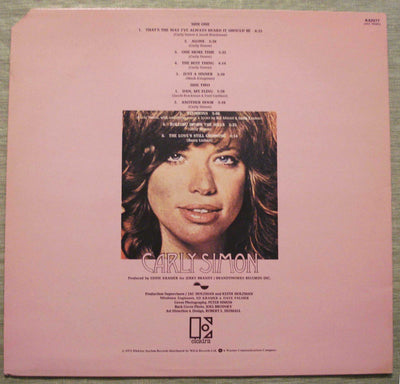 Carly Simon - Self-Titled Album (1971) Vinyl LP 33rpm K42077