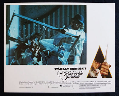 A Clockwork Orange (1971) Original UK Lobby Cards (set of 8) (Fine to Very Fine) Stanley Kubrick, Malcolm McDowell