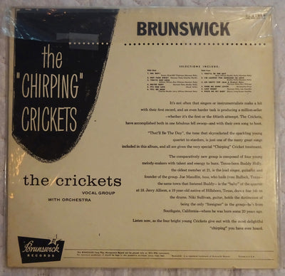 The Crickets The 'Chirping' Crickets (1956) Vinyl LP 33rpm BL 54038