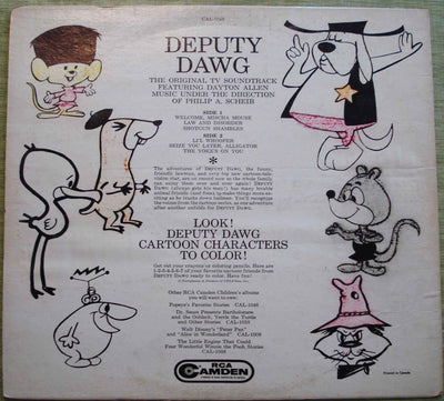 Deputy Dawg TV Soundtrack Vinyl LP 33RPM CAL 1048