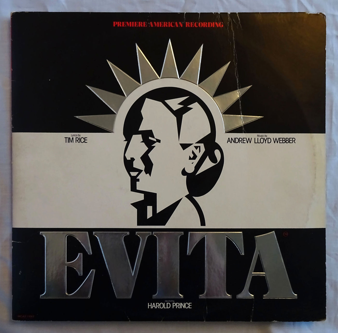Evita Original Broadway Soundtrack MCA Records MCA2-10007 1979 Vinyl Record 33rpm EXC condition