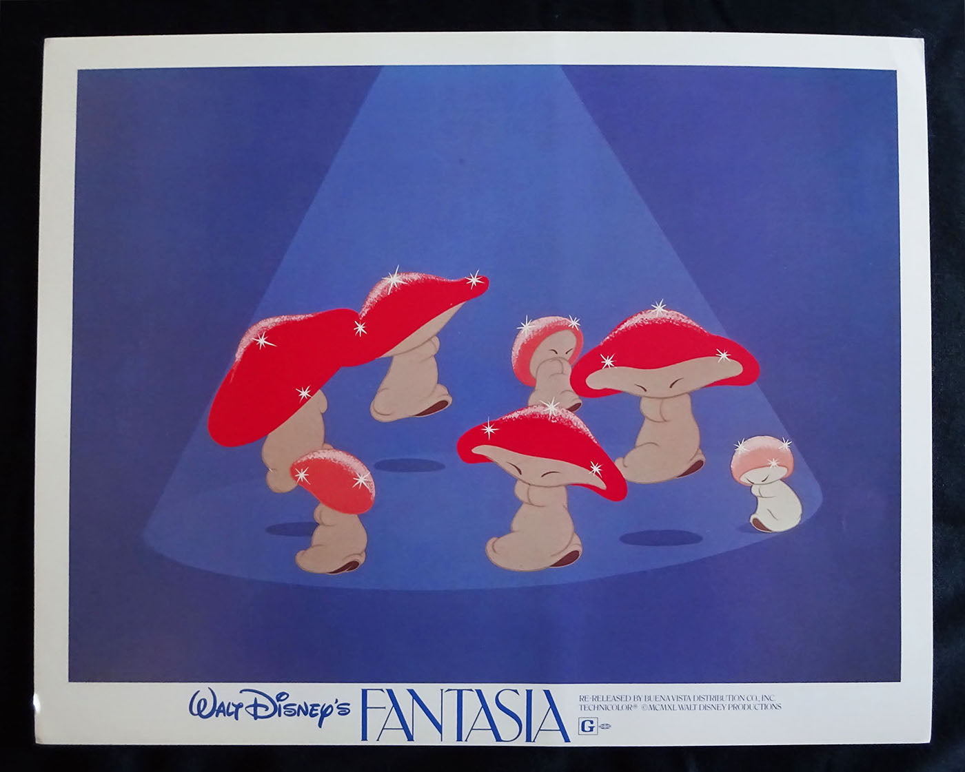 Fantasia Lobby Cards Envelope + 8 (11x14) Full Color Scenes Very Fine Condition Re-Release