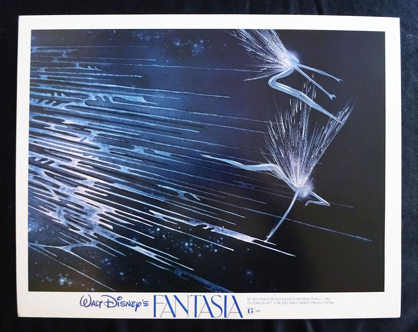 Fantasia Lobby Cards Envelope + 8 (11x14) Full Color Scenes Very Fine Condition Re-Release