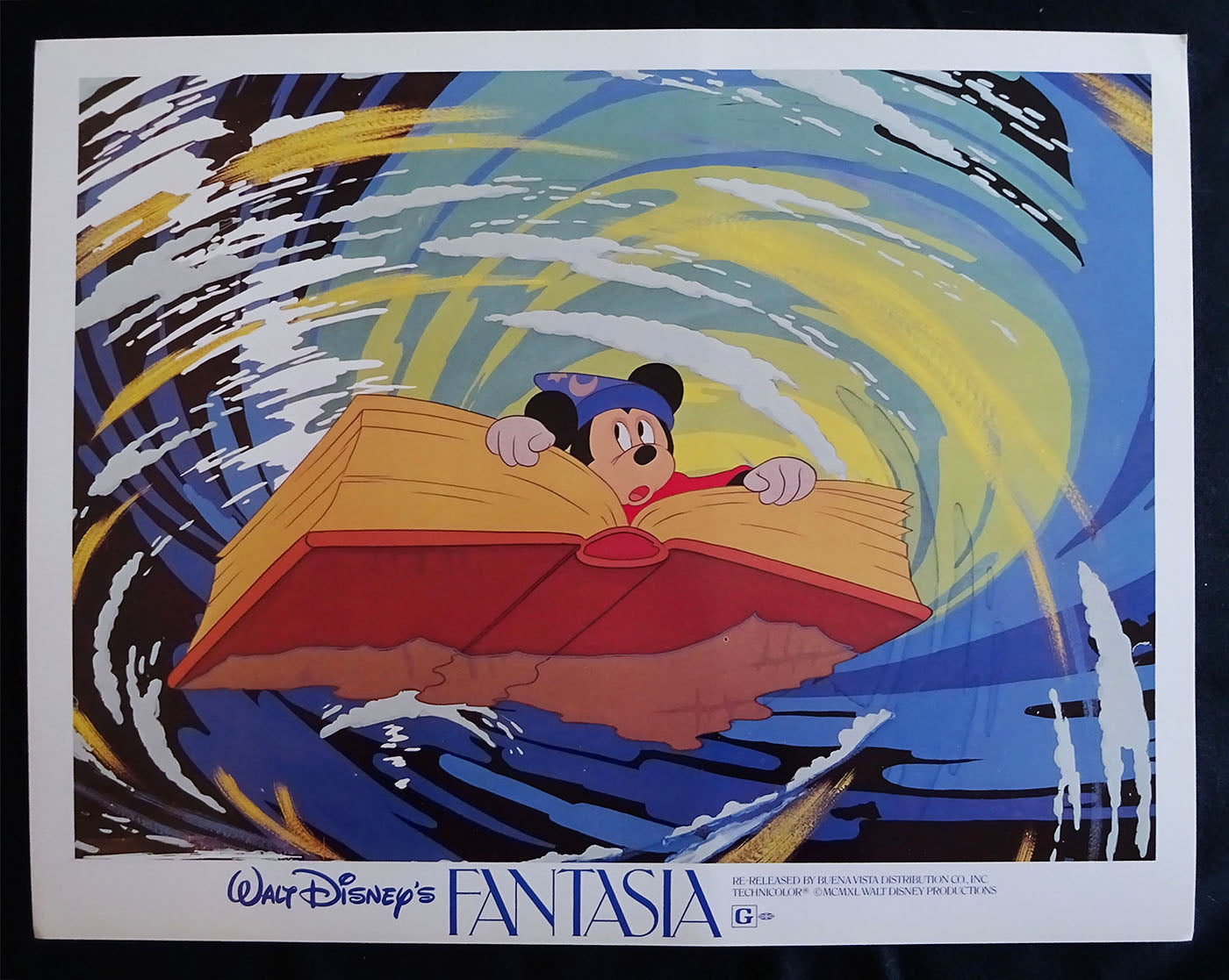 Fantasia Lobby Cards Envelope + 8 (11x14) Full Color Scenes Very Fine Condition Re-Release