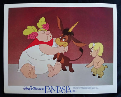 Fantasia Lobby Cards Envelope + 8 (11x14) Full Color Scenes Very Fine Condition Re-Release