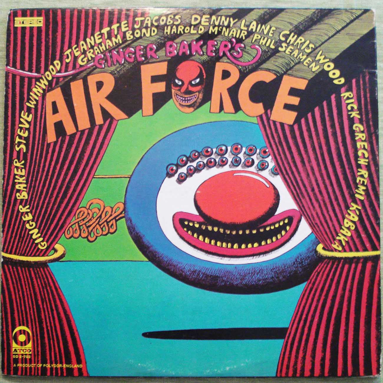 Ginger Baker's Air Force - Self Titled Album (1970) Vinyl LP 33rpm SD2-703