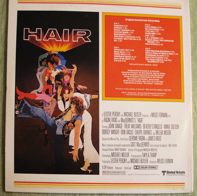 Hair Movie Soundtrack (1979) Vinyl LP 33rpm CBL2-3274
