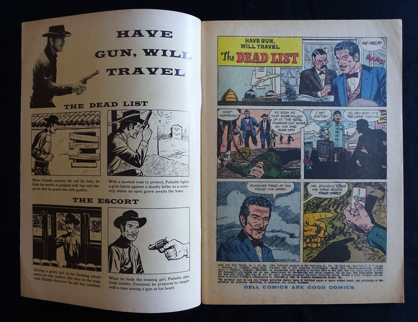 Have Gun, Will Travel #4 Dell Comics Jan-March 1960