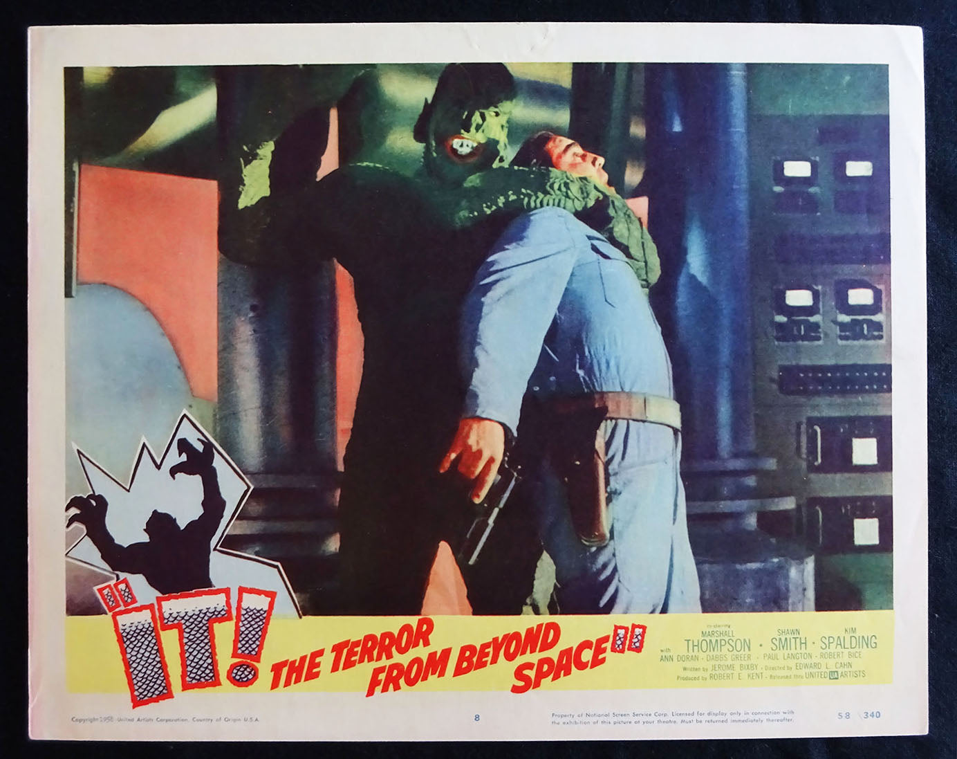 It! The Terror From Outer Space (1958) Orignal Lobby Card (Fine Condition) Edward L. Cahn, Marshall Thompson, Shirley Patterson