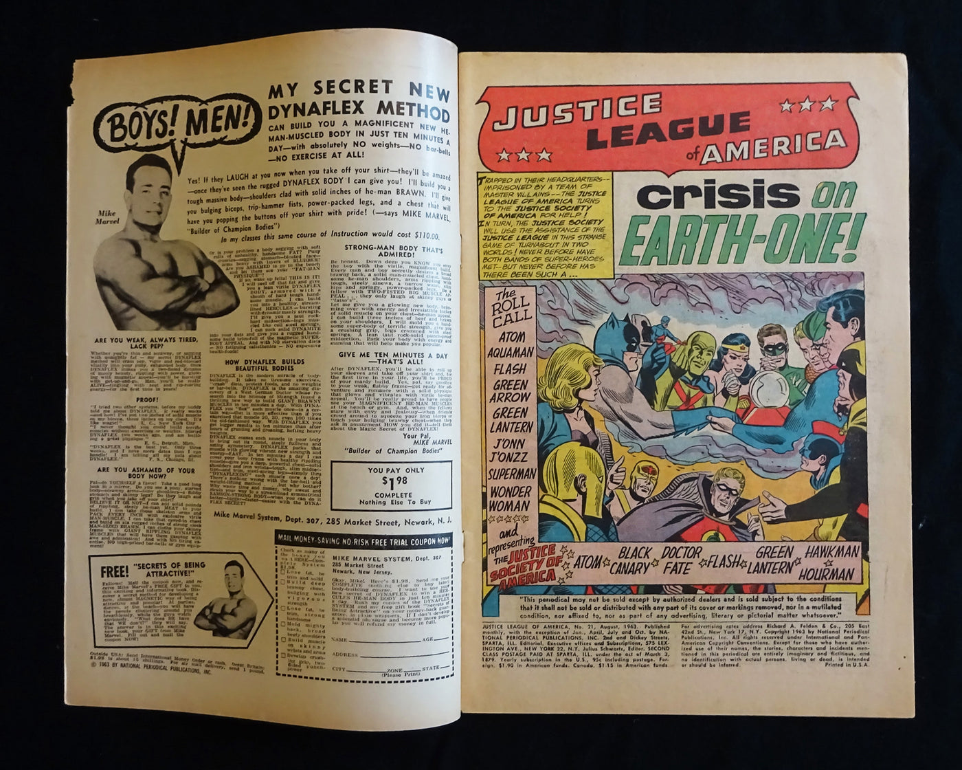 Justice League Of America #21 DC Comics August 1963
