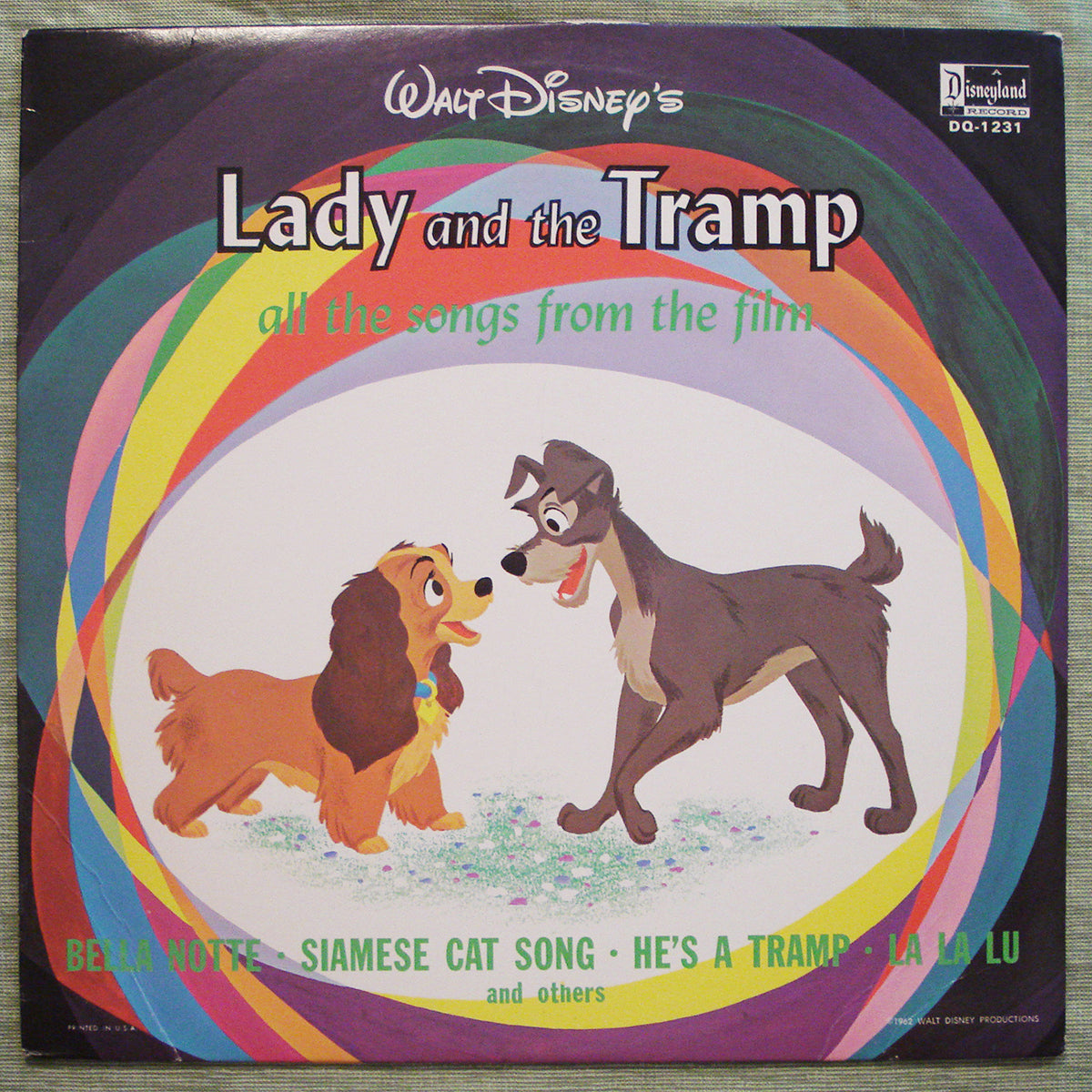 The Lady And The Tramp - All The Songs From The Motion Picture (1964) Vinyl LP 33rpm DQ-1231