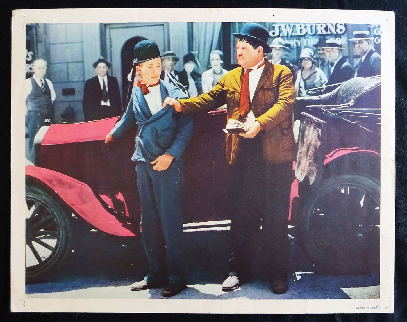Laurel And Hardy Original Lobby Card (Fine condition) Stan Laurel, Oliver Hardy (car)