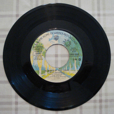 Manfred Mann's Earth Band - Blinded By The Light - Spirit In The Night (1976) Vinyl Single 45rpm GWB 0350