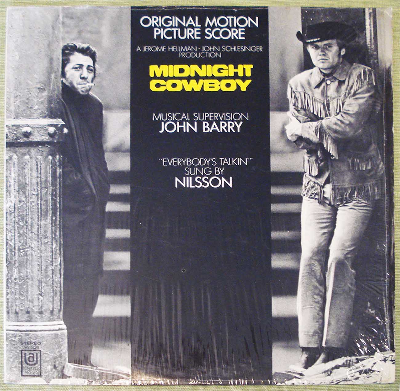 Midnight Cowboy Soundtrack (1969) Vinyl LP 33rpm UAS5198