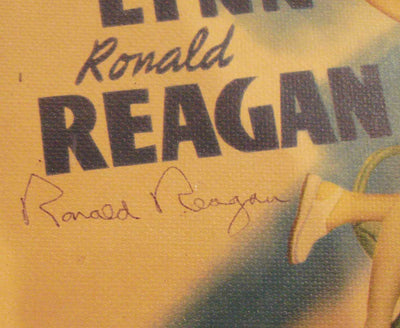 Million Dollar Baby (1941) Lobby Card Autographed by Ronald Reagan