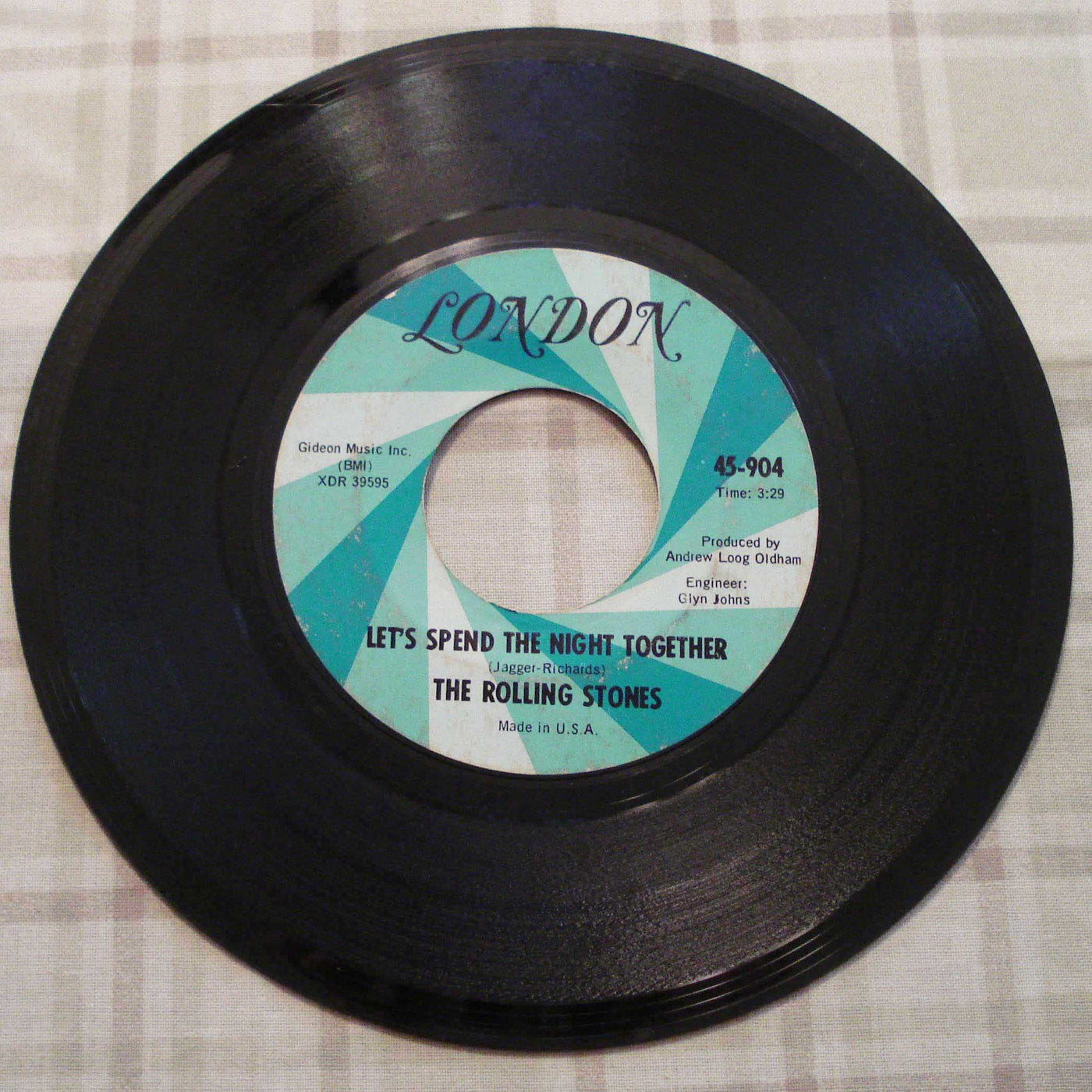 Rolling Stones - Ruby Tuesday-Let's Spend The Night Together (1967) Vinyl Single 45rpm XDR 39596