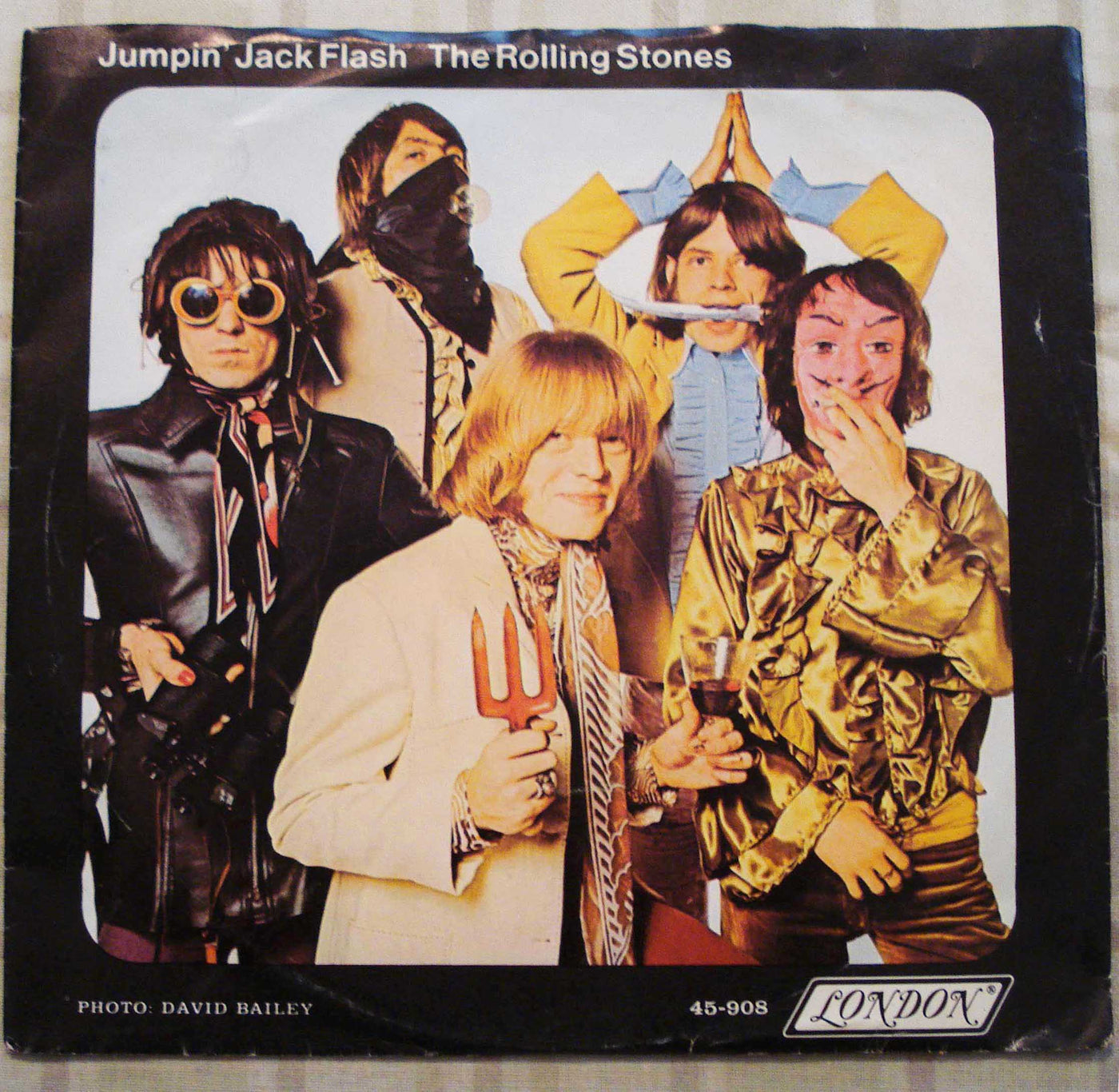 Rolling Stones - Jumpin' Jack Flash-Child Of The Moon (1968) Vinyl Single 45rpm 45-908