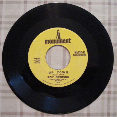 Roy Orbison - Only The Lonely-Up Town (1960) Vinyl Single 45rpm Mn45-543