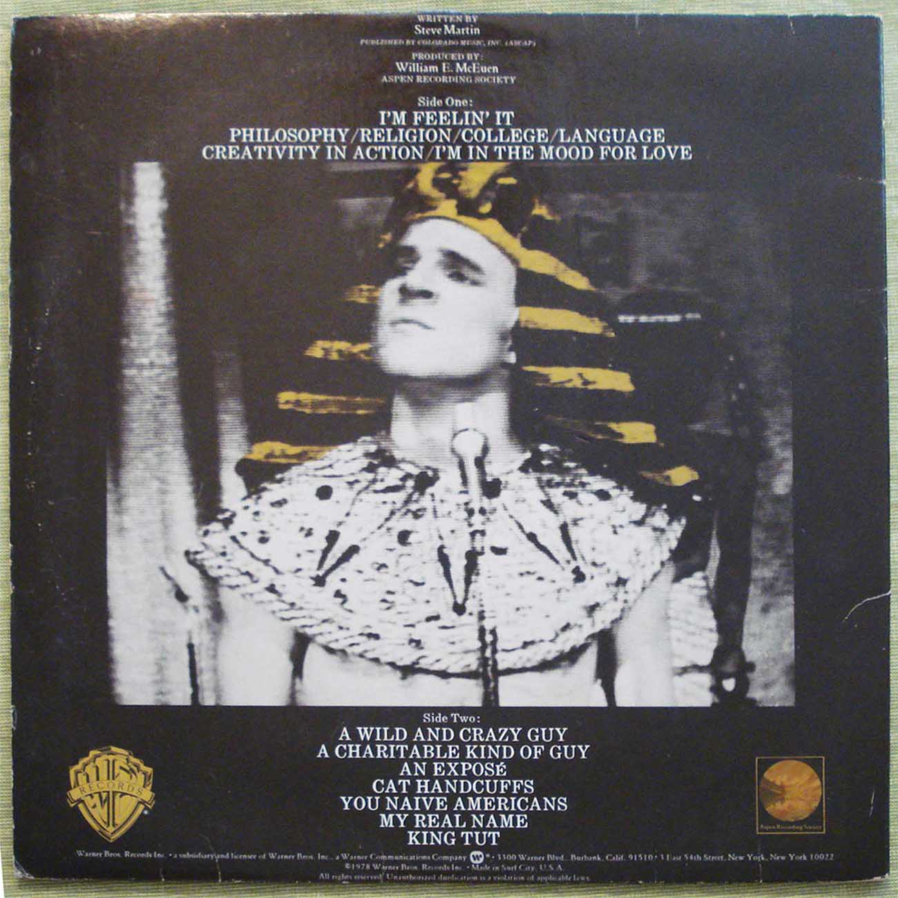 Steve Martin - A Wild and Crazy Guy (1981) Vinyl LP 33rpm HS3238
