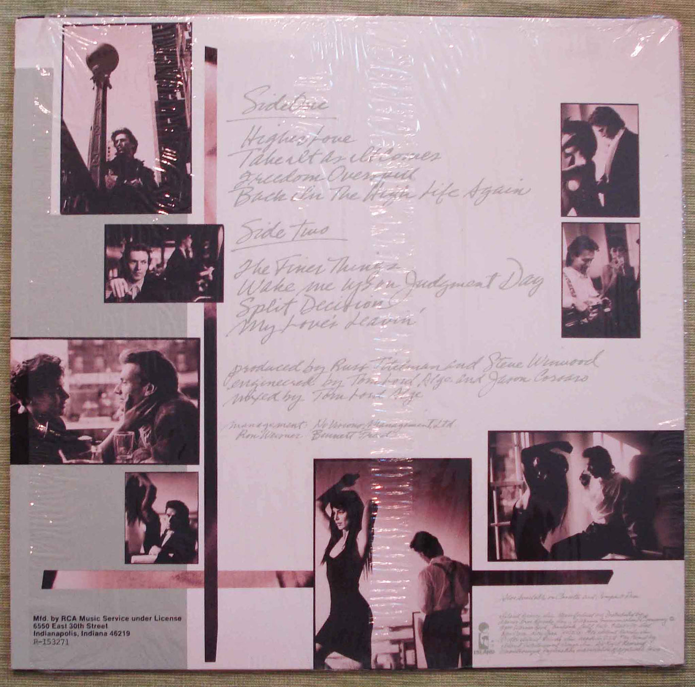 Steve Winwood - Back in the High Life (1986) Vinyl LP 33rpm R-153271
