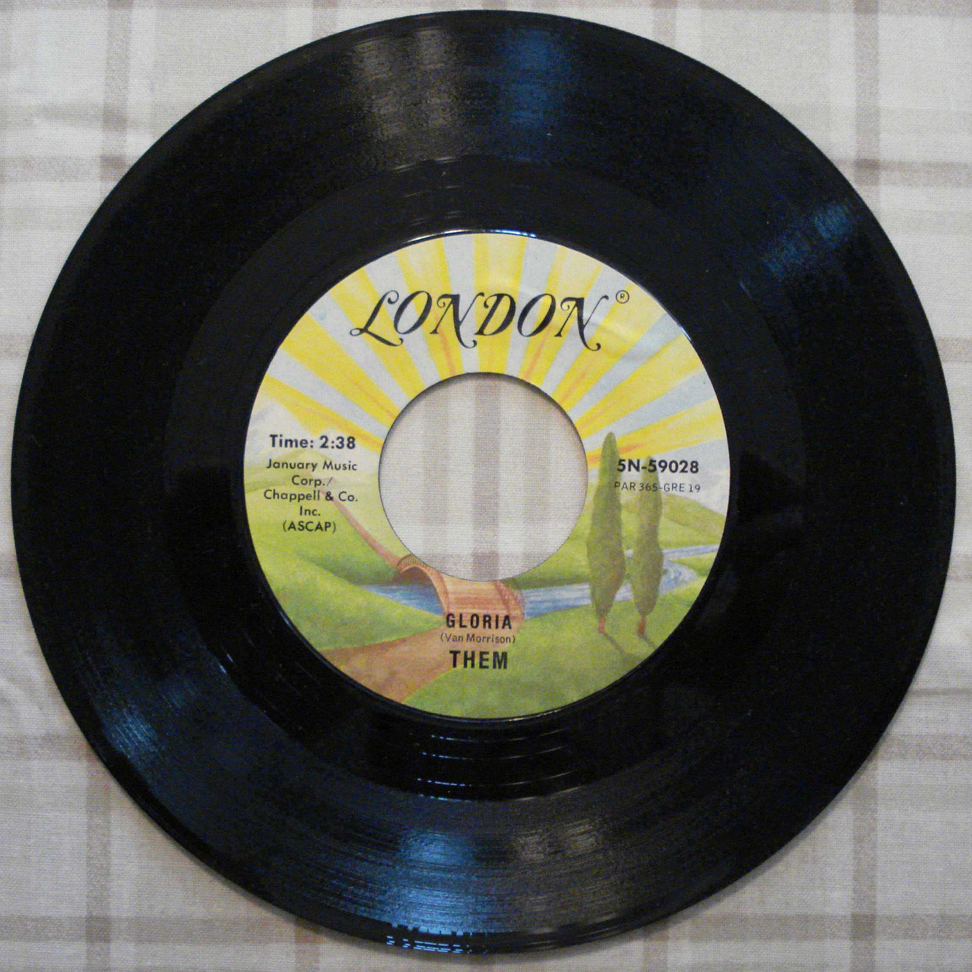Them - Gloria-Here Comes The Night (1964) Vinyl Single 45rpm 5N-59028