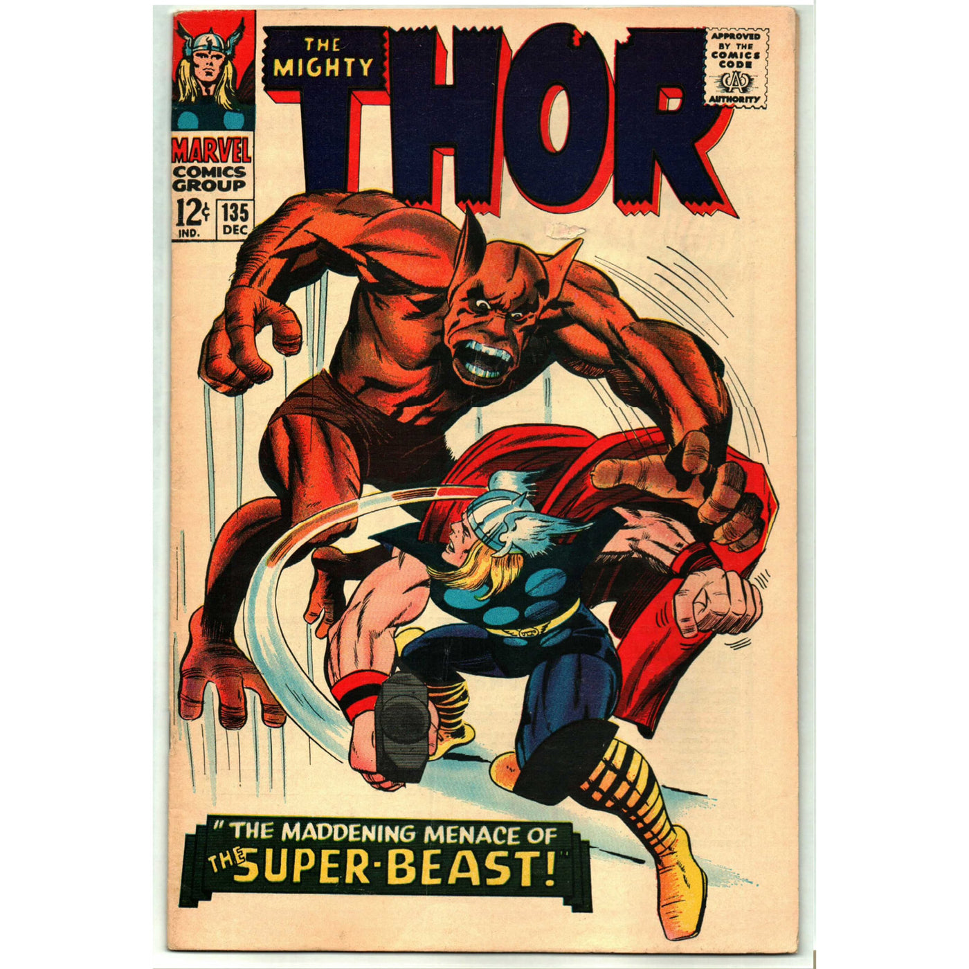 The Mighty Thor #135 - Marvel Comics Dec 1966
