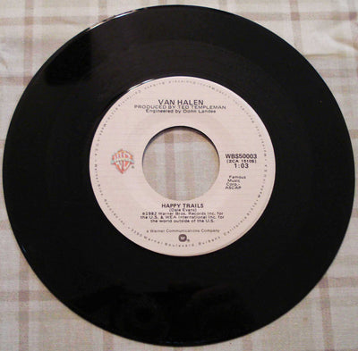 Van Halen - (Oh) Pretty Woman-Happy Trails (1982) Vinyl Single 45rpm WBS 50003