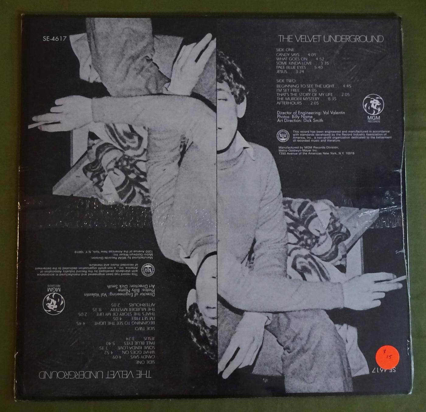 The Velvet Underground - Self Titled Album (1969) Vinyl LP 33rpm SE-4617