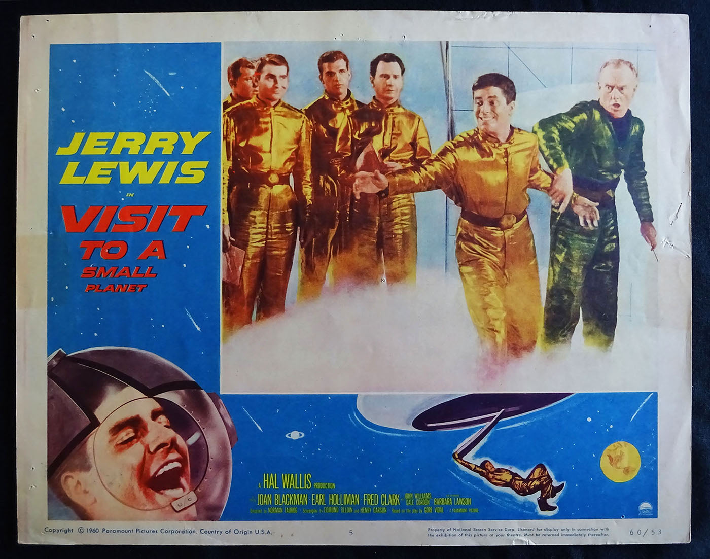 Visit To A Small Planet (1960) Lobby Card (Fine Condition) Jerry Lewis, Joan Blackman, Earl Holliman, Norman Taurog, Gore Vidal