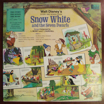 Walt Disney's Story And Songs From Snow White And The Seven Dwarfs (1969) Vinyl LP 33rpm 3906
