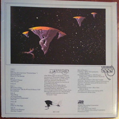 Yes - Yessongs (1973) Vinyl LP 33rpm SD3-100